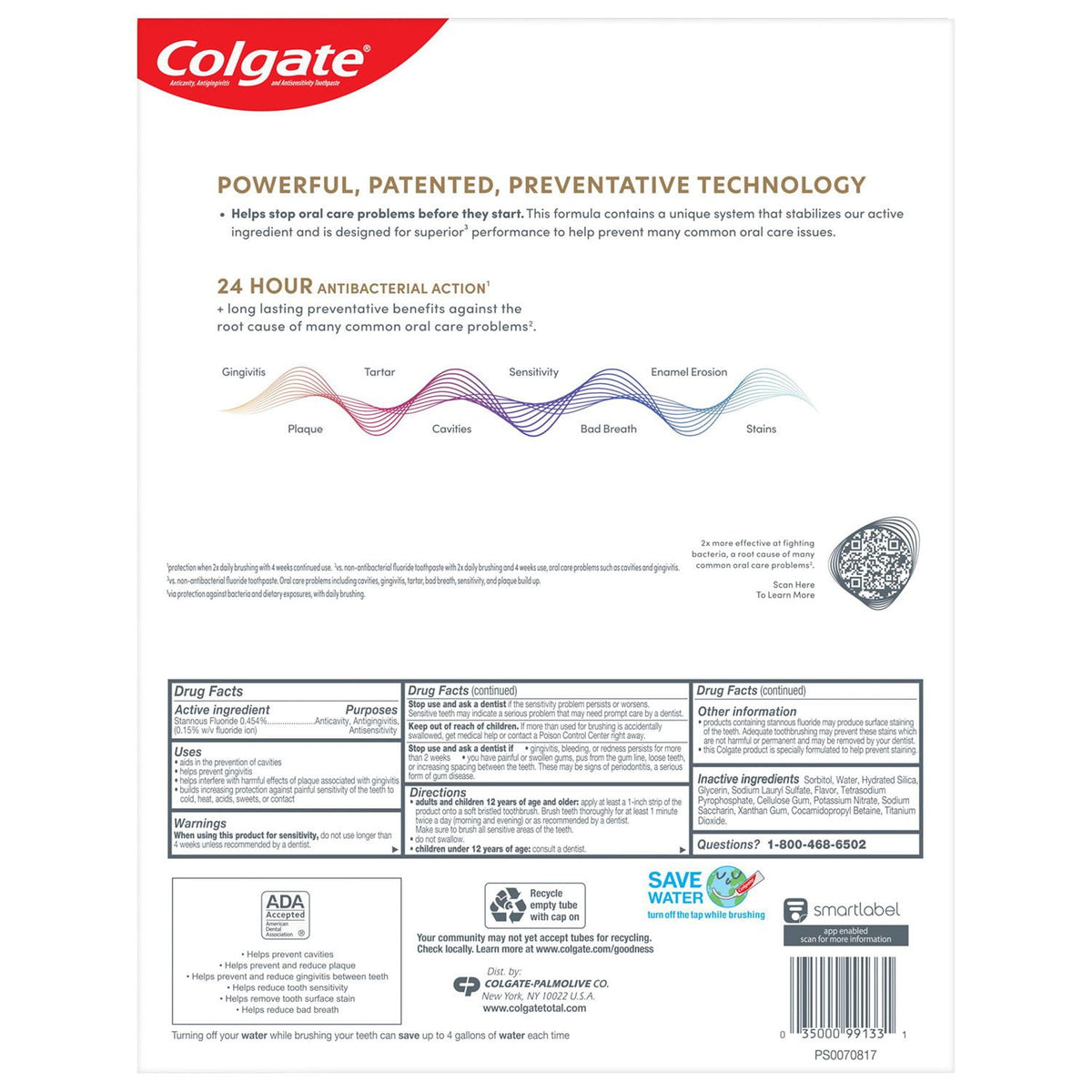 Colgate Total Whitening Toothpaste, 6 oz., 5 pk.