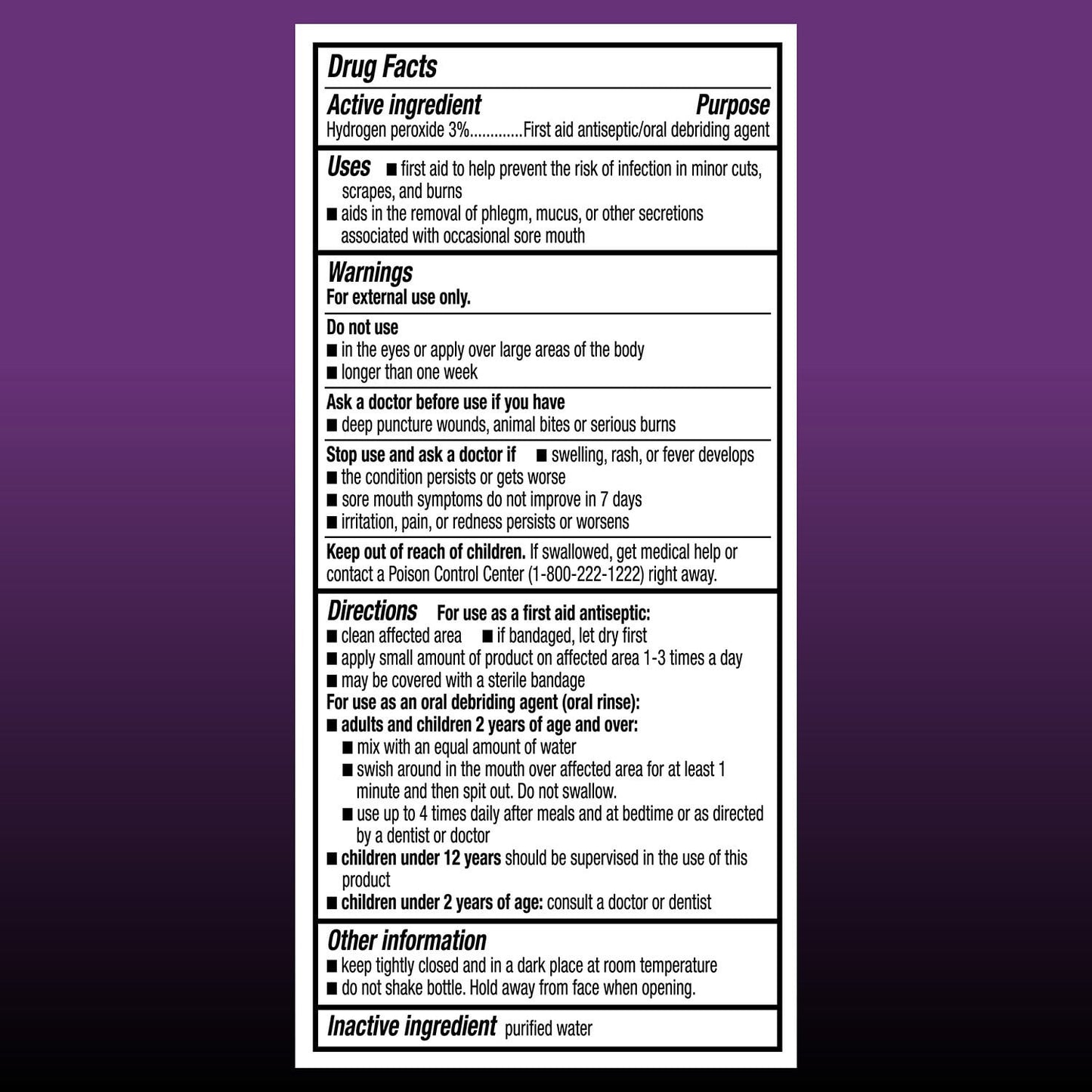 Member's Mark Hydrogen Peroxide 32 fl. oz, 2 pk.