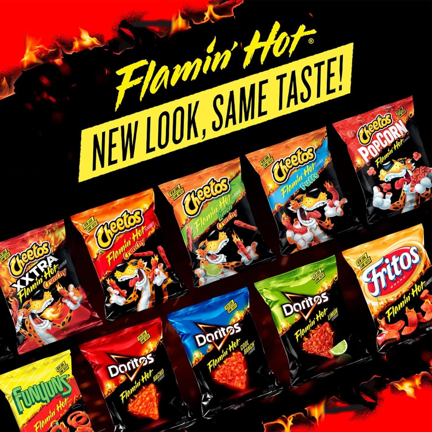 Cheetos Flamin' Hot Limon Crunchy Cheese Flavored Snacks, 17.375 oz.
