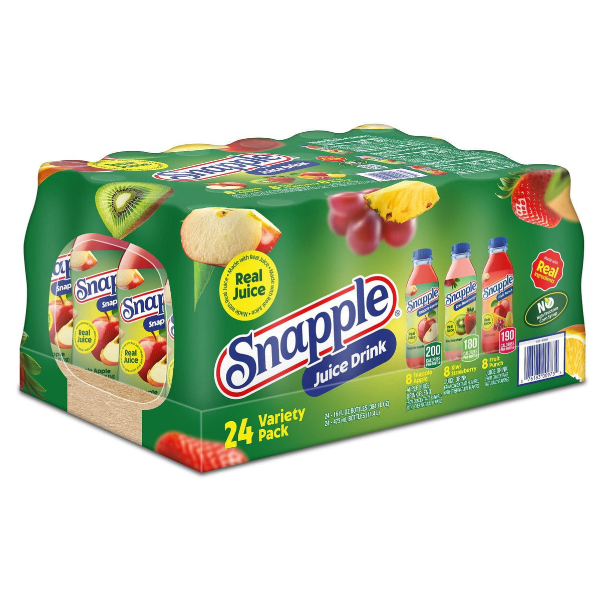 Snapple Juice Drink Variety Pack, 16 fl. oz., 24 pk.