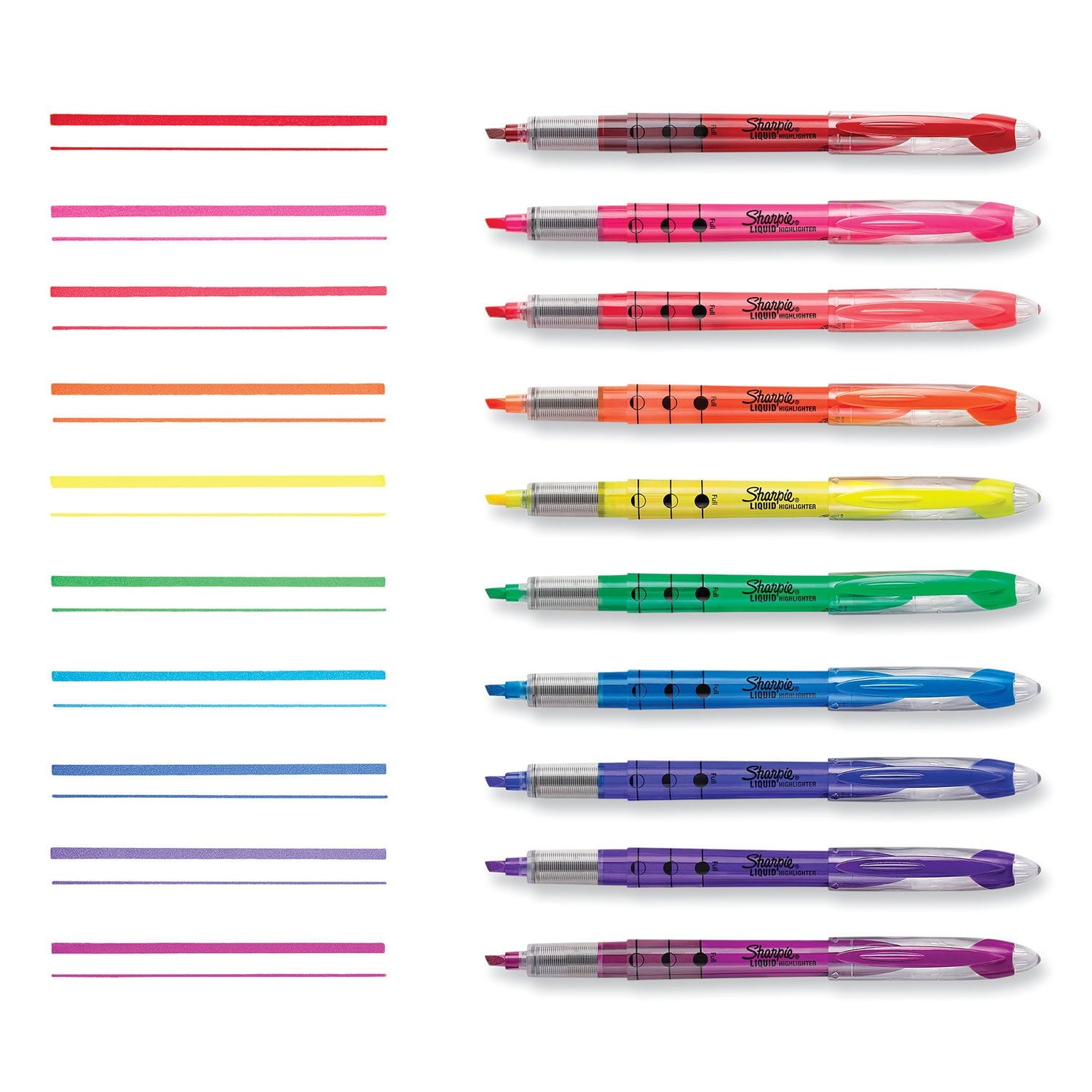 Sharpie - Accent Liquid Pen Style Highlighter, Chisel Tip, Assorted - 10/Set