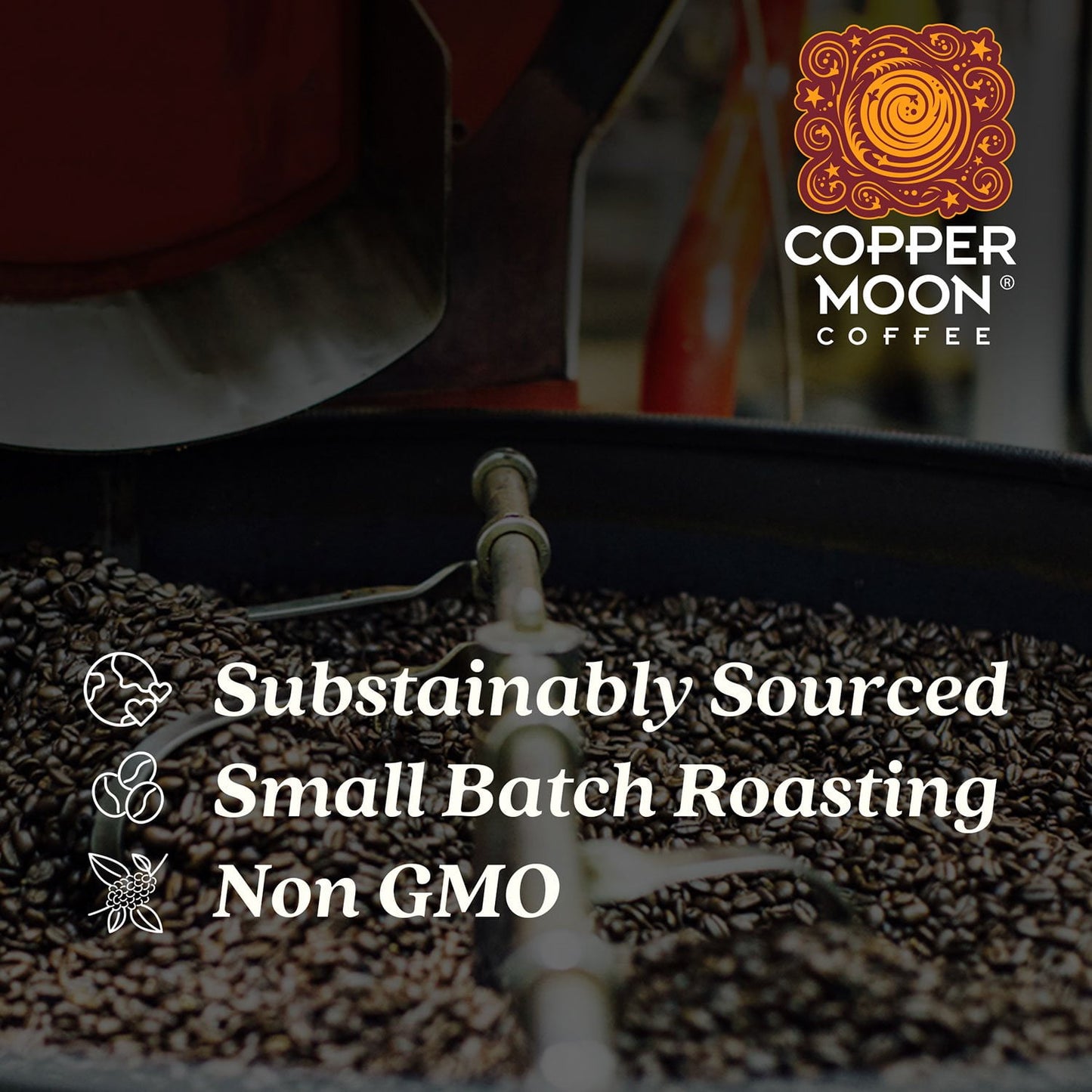 Copper Moon Coffee Medium Roast Whole Bean Coffee, Southern Pecan, 32 oz.