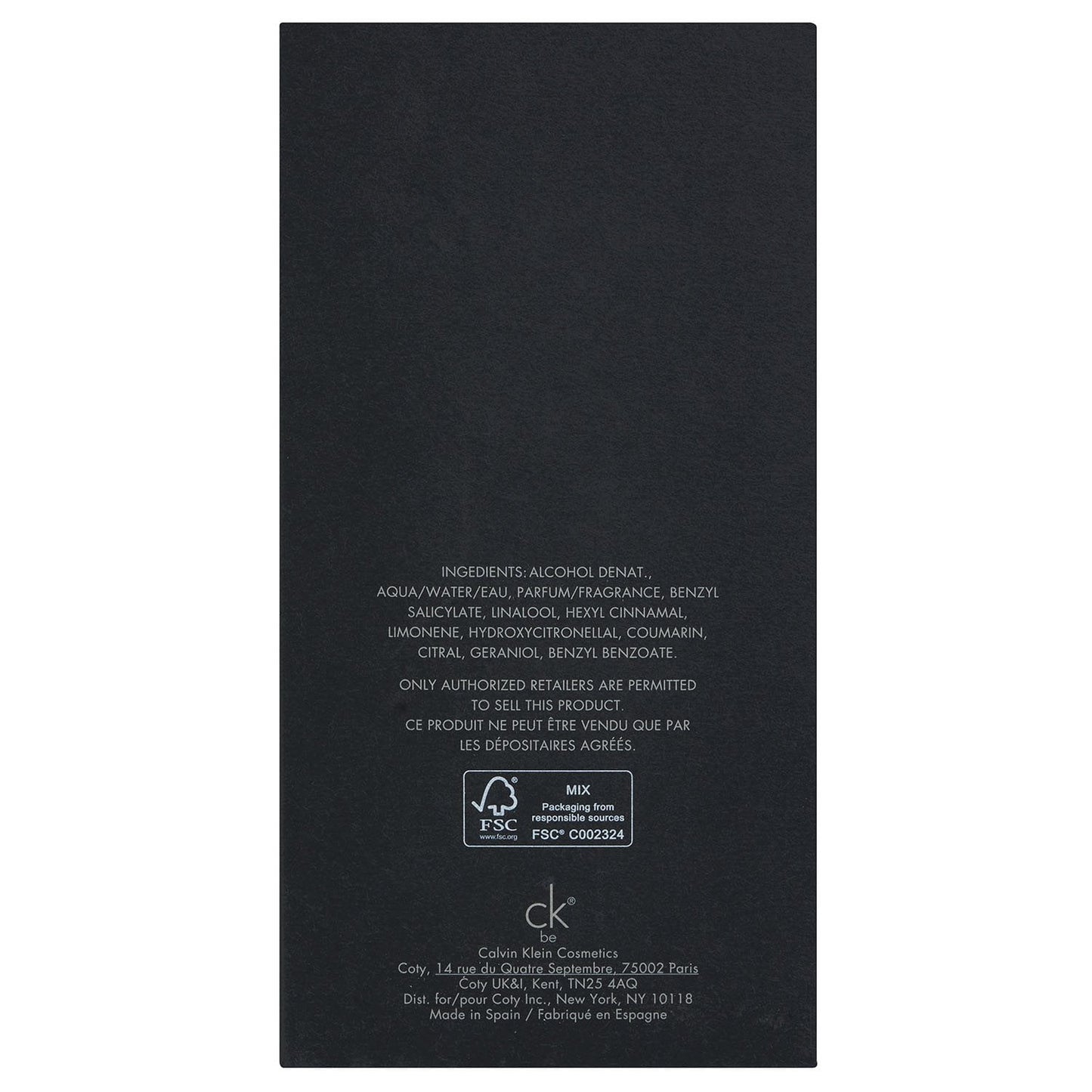 Calvin Klein CK Be Eau de Toilette, 6.7 fl oz