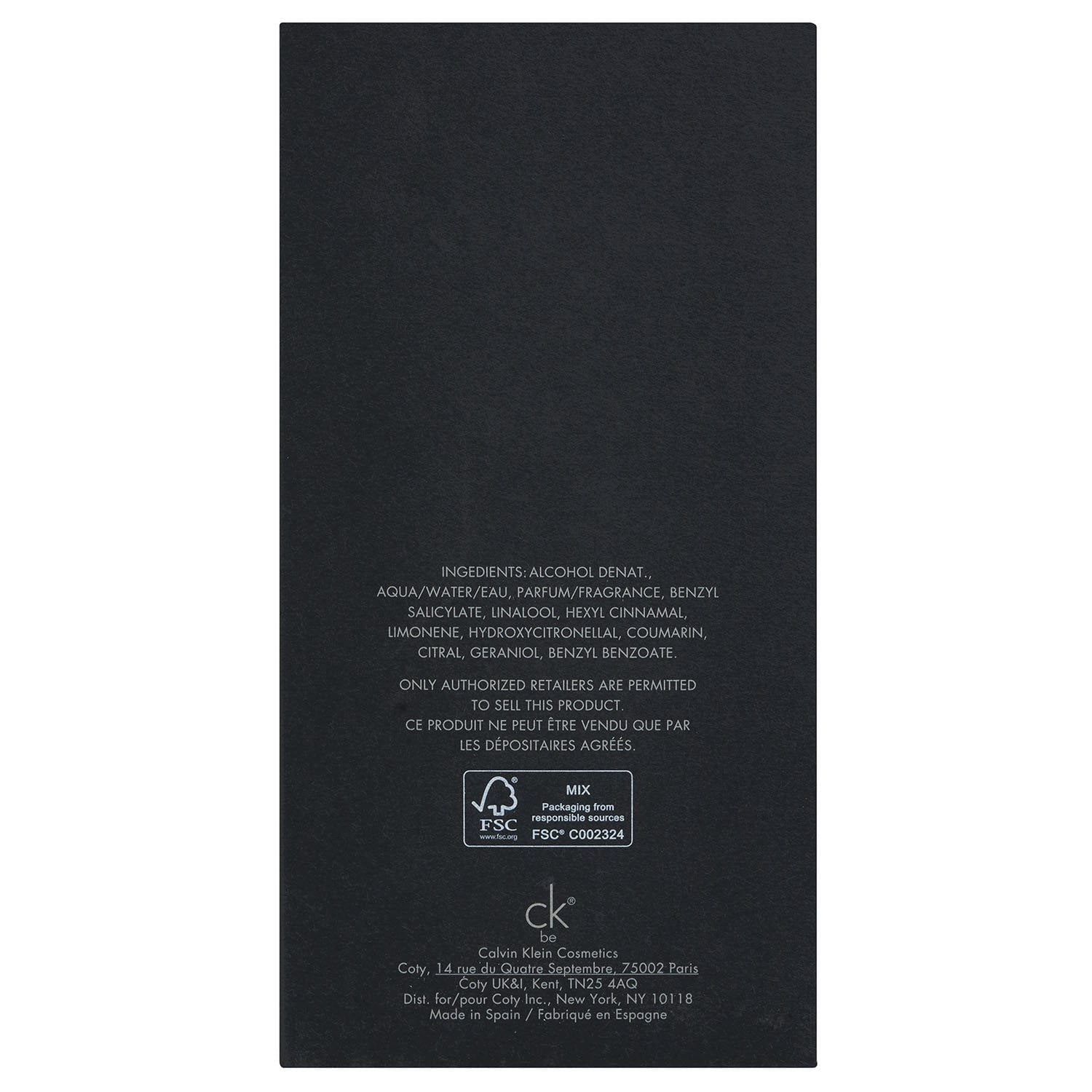 Calvin Klein CK Be Eau de Toilette, 6.7 fl oz