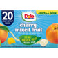Dole Fruit Bowls Cherry Mixed Fruit in 100% Juice 4 oz., 20 pk.