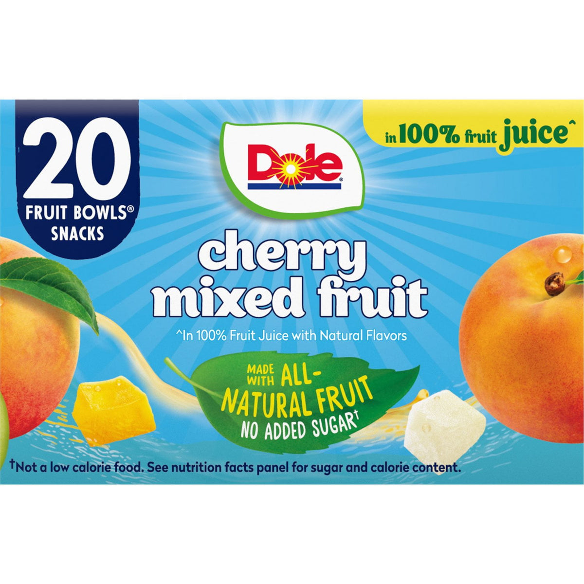 Dole Fruit Bowls Cherry Mixed Fruit in 100% Juice 4 oz., 20 pk.