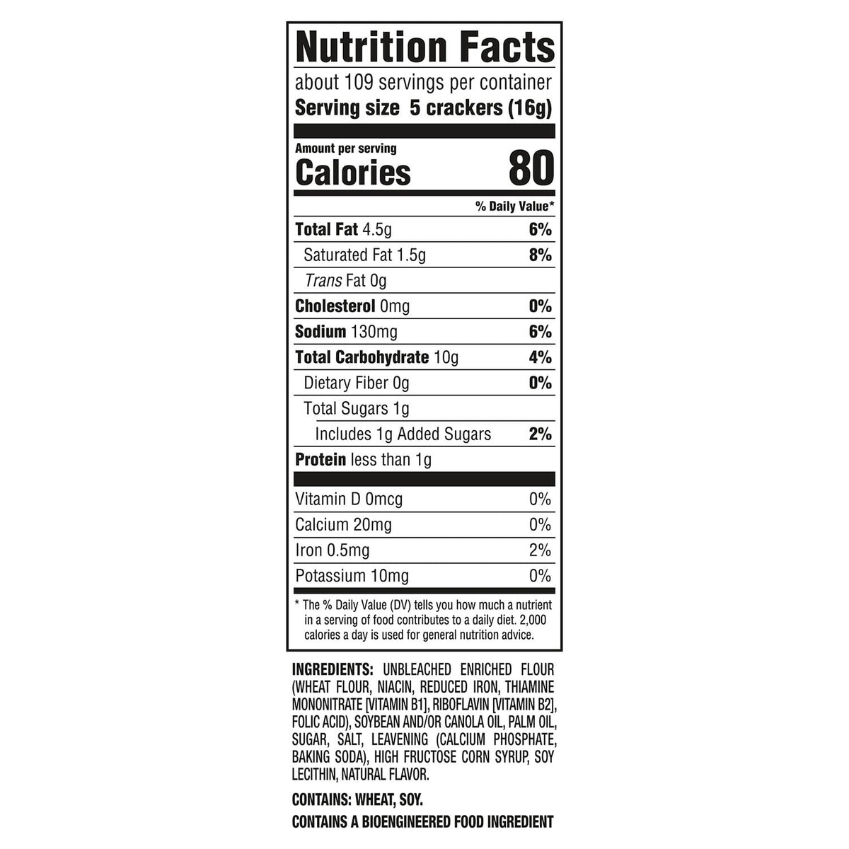 RITZ Original Crackers, 3.43 oz., 18 pk.