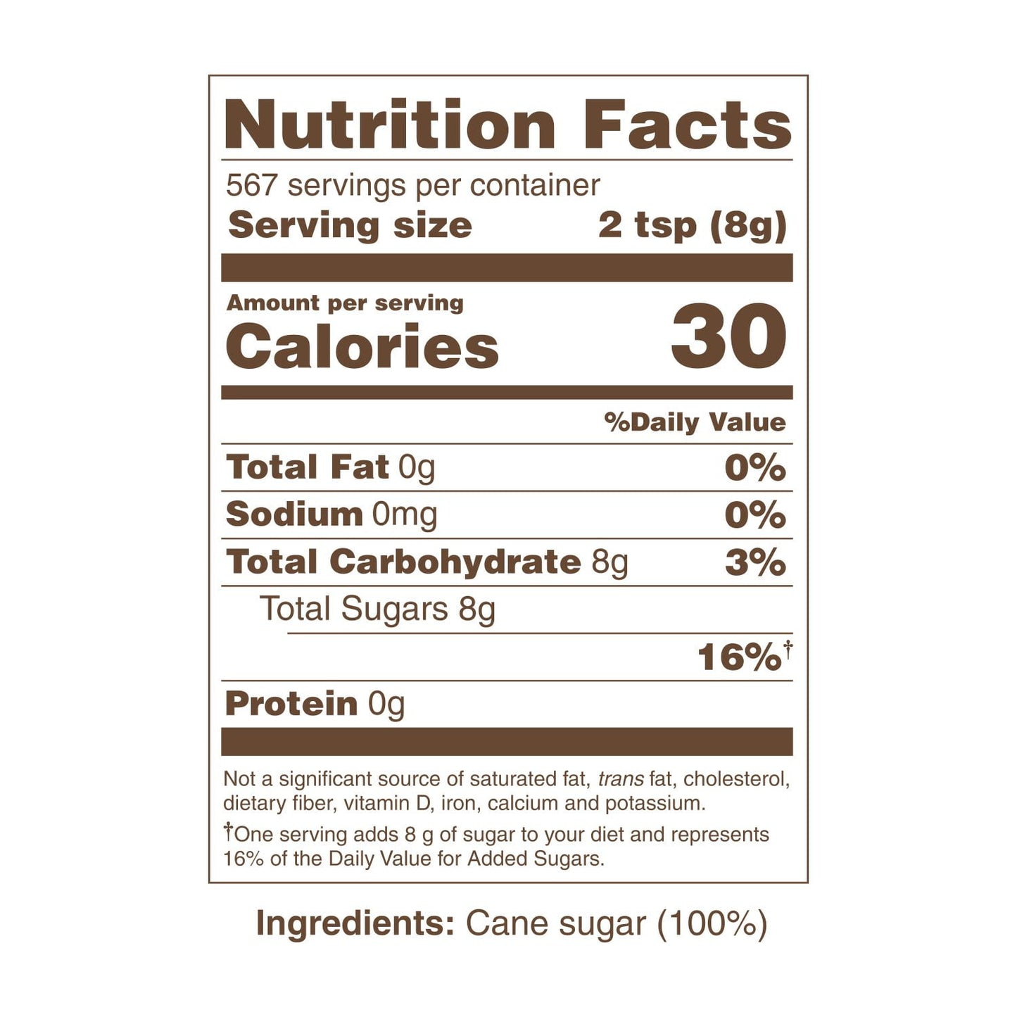 Zulka Pure Cane Sugar 10 lbs.