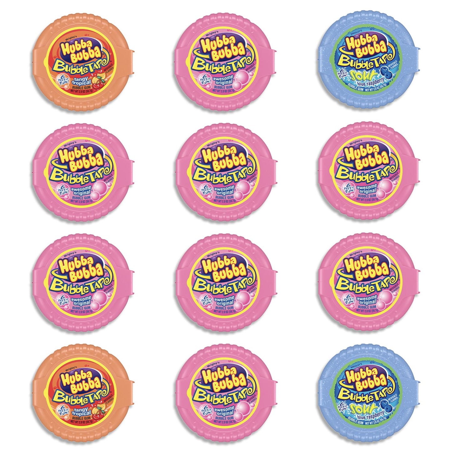 Hubba Bubba Bubble Tape Gum, 2 oz., 12 pk.