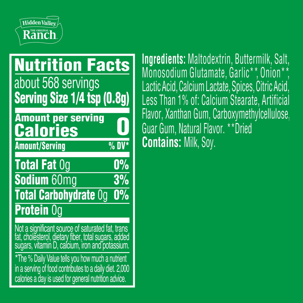 Hidden Valley Original Ranch Salad Dressing and Seasoning Mix, 16 oz.