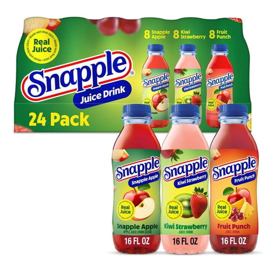 Snapple Juice Drink Variety Pack, 16 fl. oz., 24 pk.
