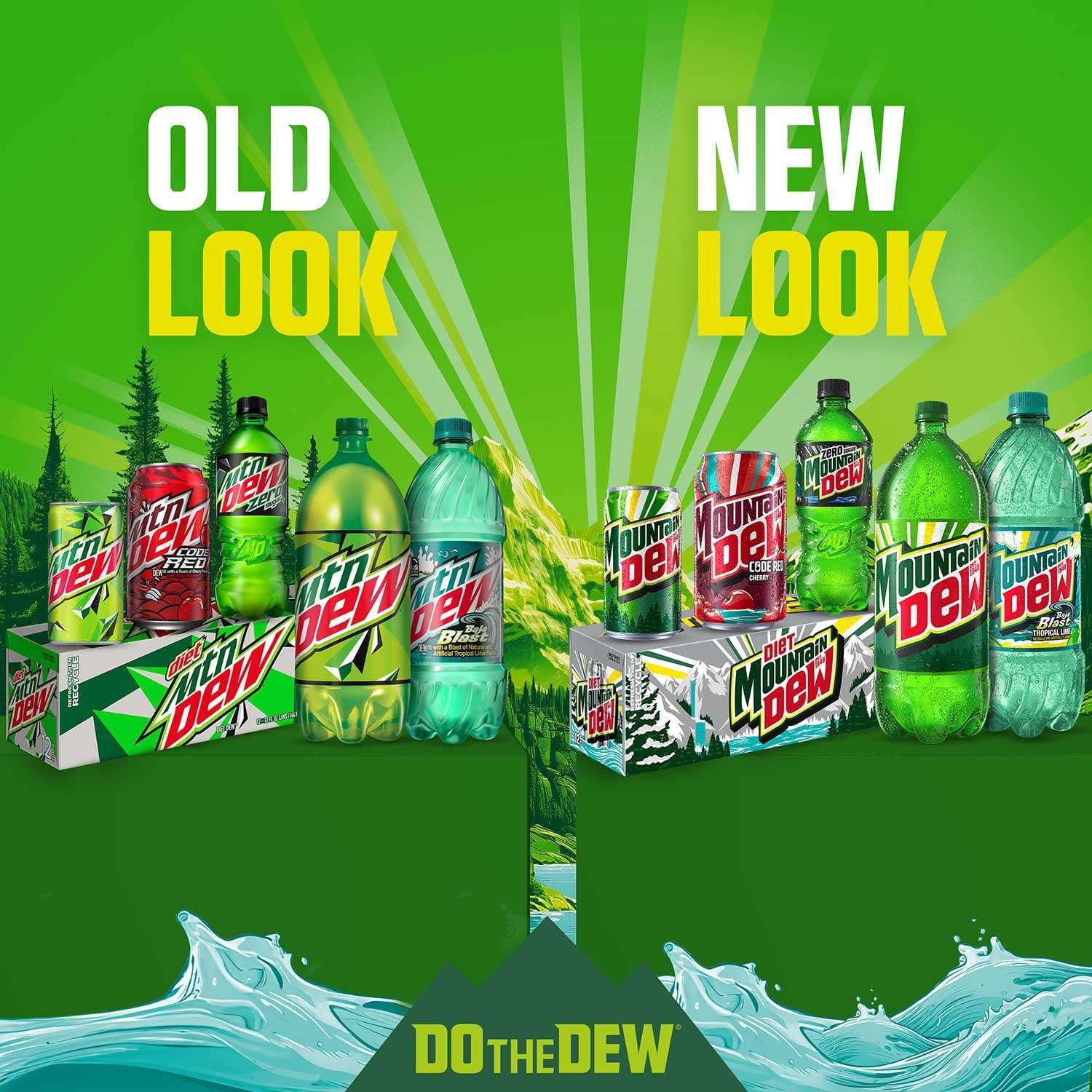 Mountain Dew 12 fl. oz. cans, 36 pk.