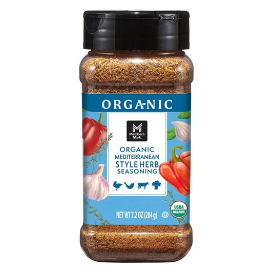 Member's Mark Organic Mediterranean Style Herb Seasoning, 7.2 oz.