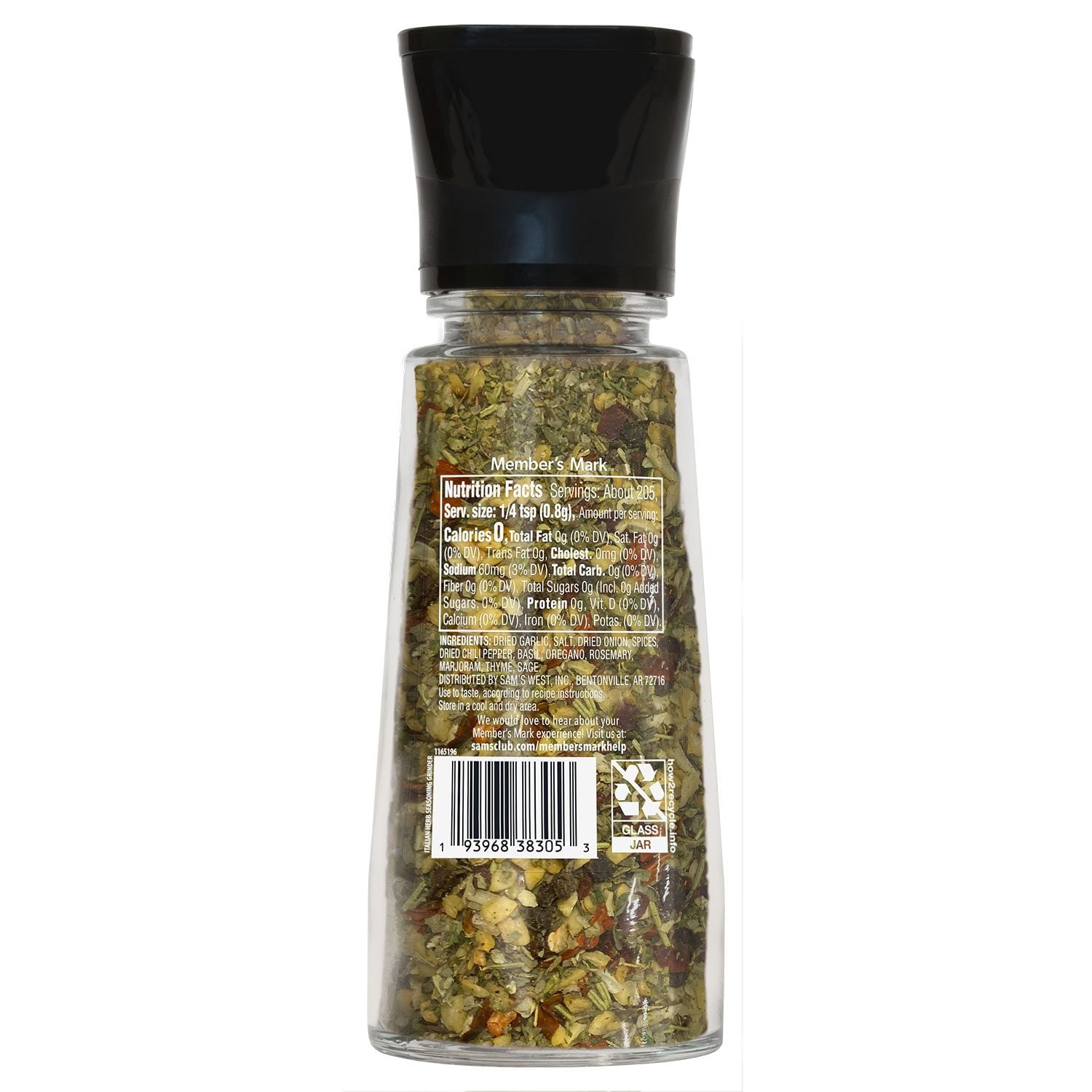 Member's Mark Italian Herb Grinder, 5.8 oz.