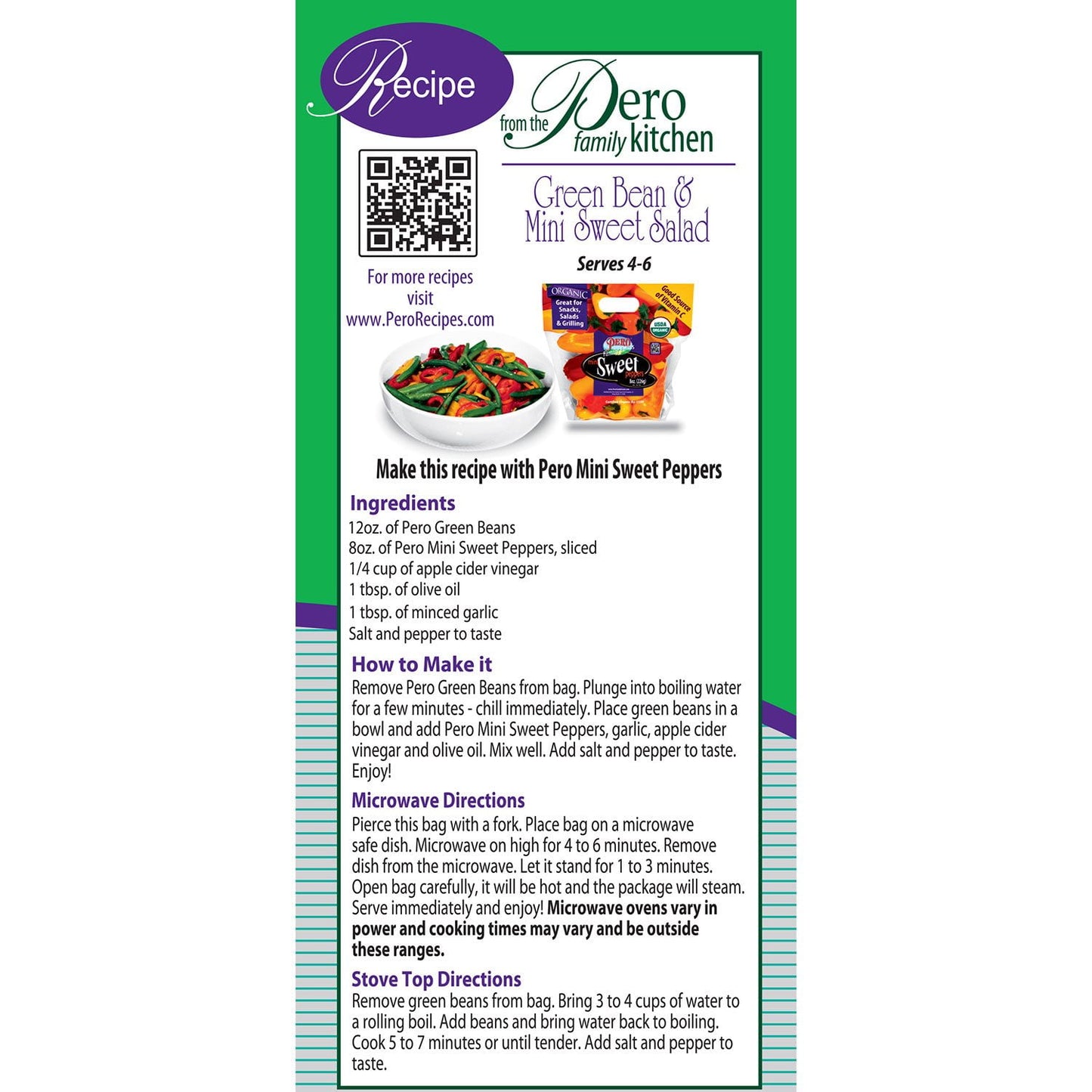 Organic Green Beans, 28 oz.