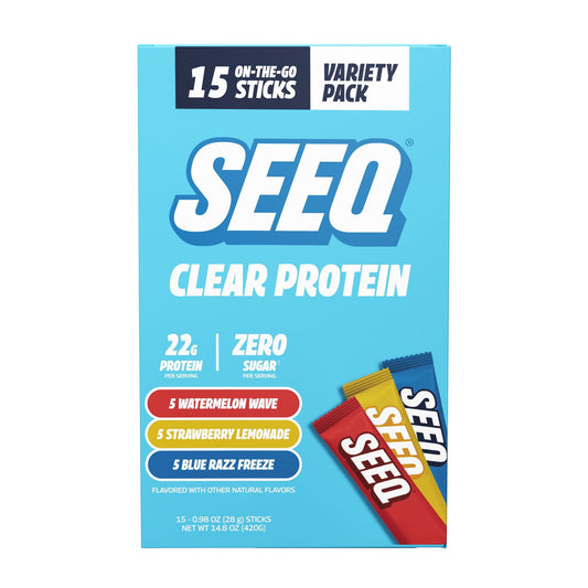 Seeq Clear Protein Powder Variety Pack, 15 pk.