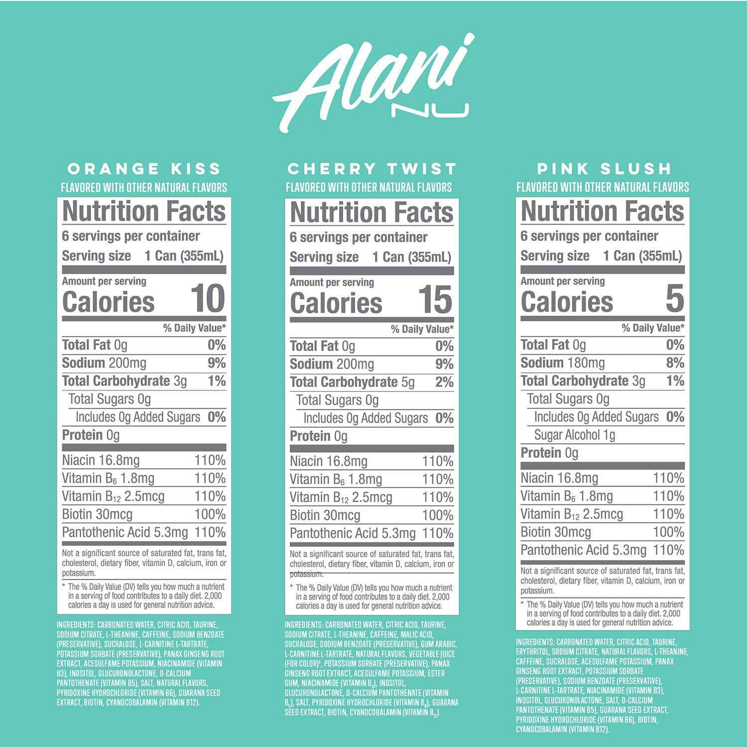 Alani Nu Energy Drink, Variety Pack, 12 fl. oz., 18 pk.