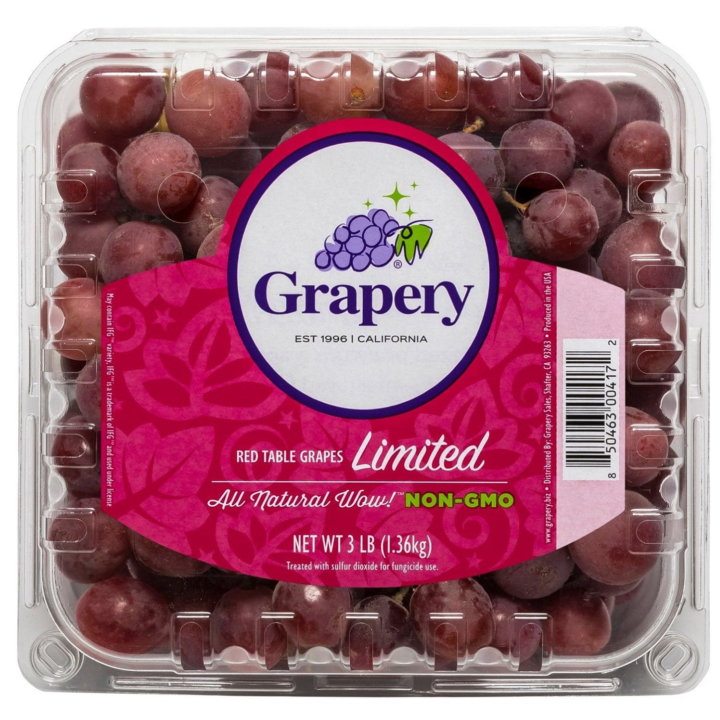 Red Seedless Grapes, 3 lbs.