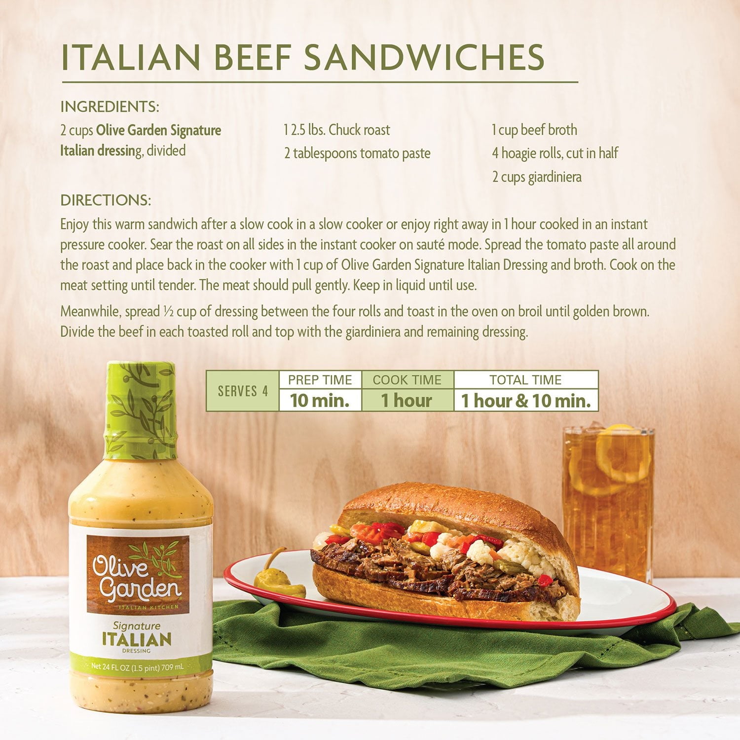 Olive Garden Signature Italian Dressing, 24 oz., 2 pk.
