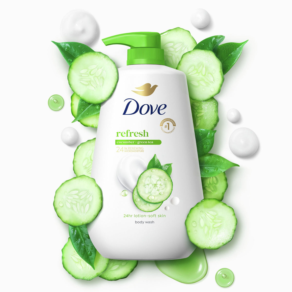 Dove Cucumber+Green Tea and Dragonfruit Body Wash, 30.6 fl. oz., 2 pk.
