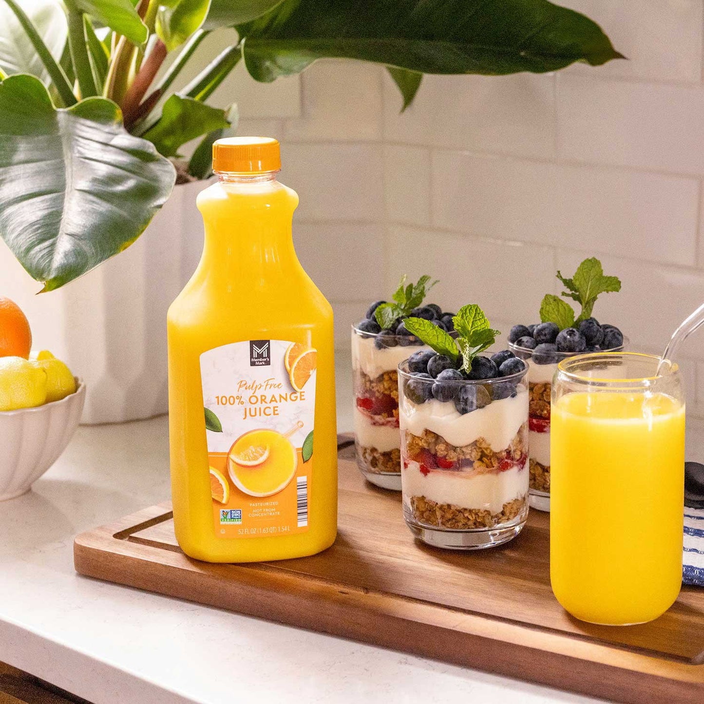 Member's Mark Pulp-Free 100% Orange Juice, 52 fl. oz., 2 pk.