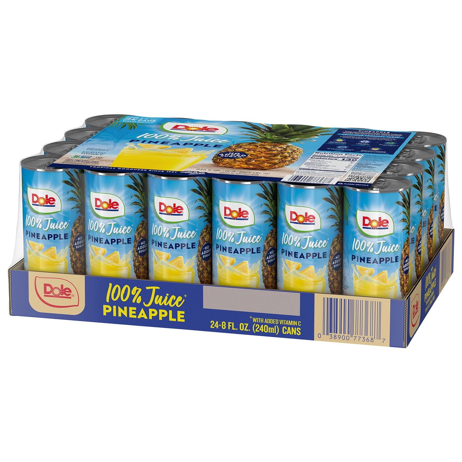 Dole 100% Pineapple Juice, 8 fl. oz., 24 pk.