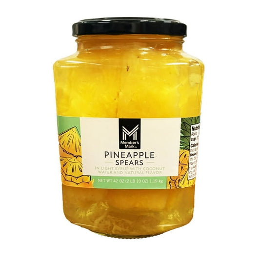 Member's Mark Pineapple Spears in Coconut Water, 42 oz.
