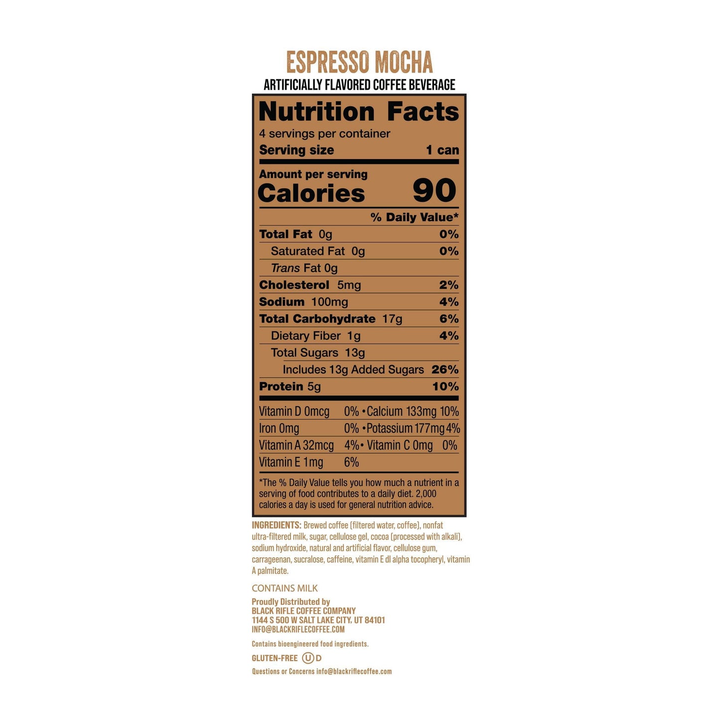 Black Rifle Coffee Company Espresso Mocha, 11 fl. oz., 12 pk.