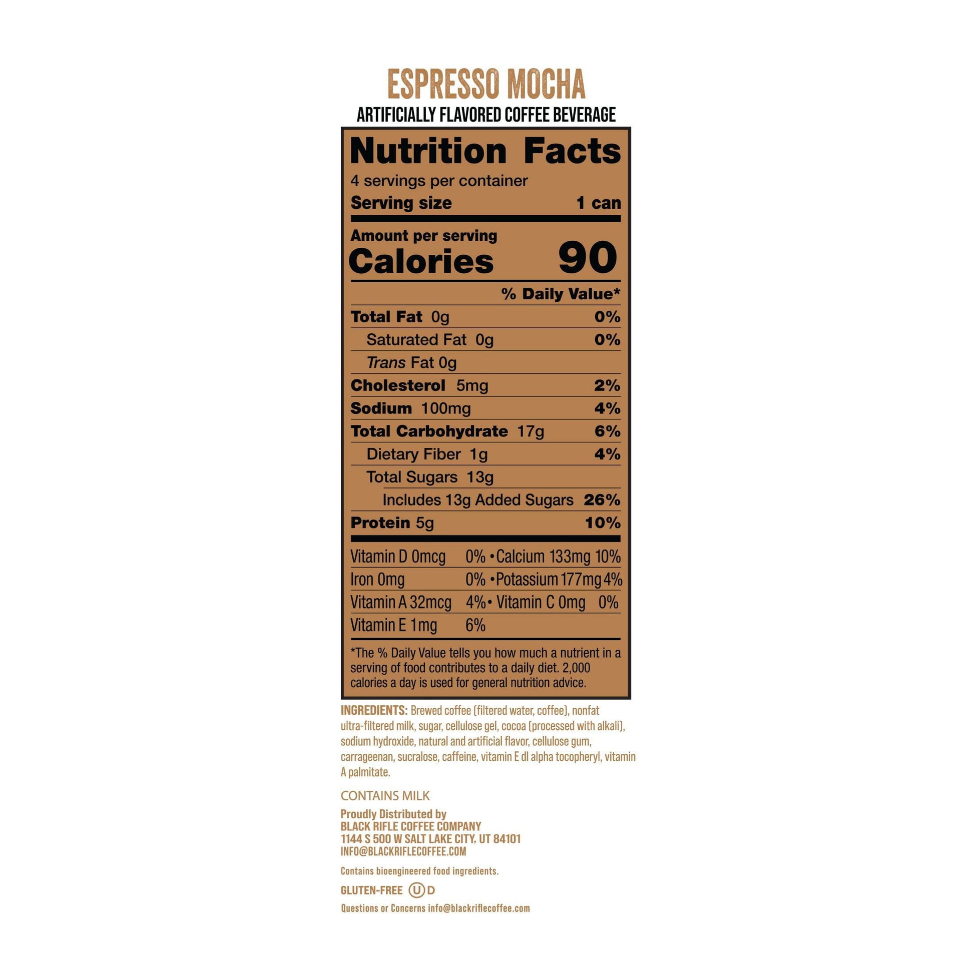 Black Rifle Coffee Company Espresso Mocha, 11 fl. oz., 12 pk.