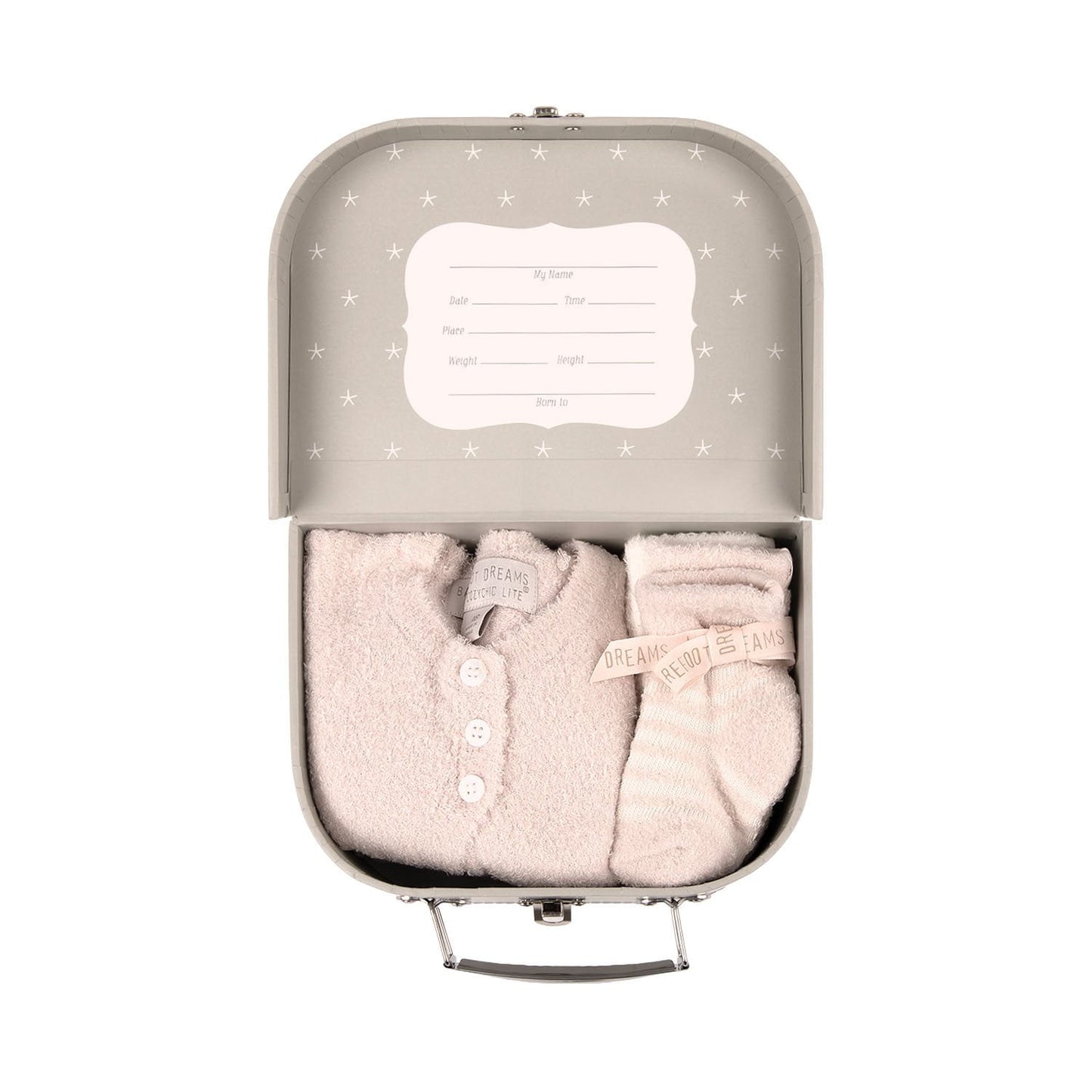 Barefoot Dreams CozyChic Lite Girls Heirloom Newborn Set