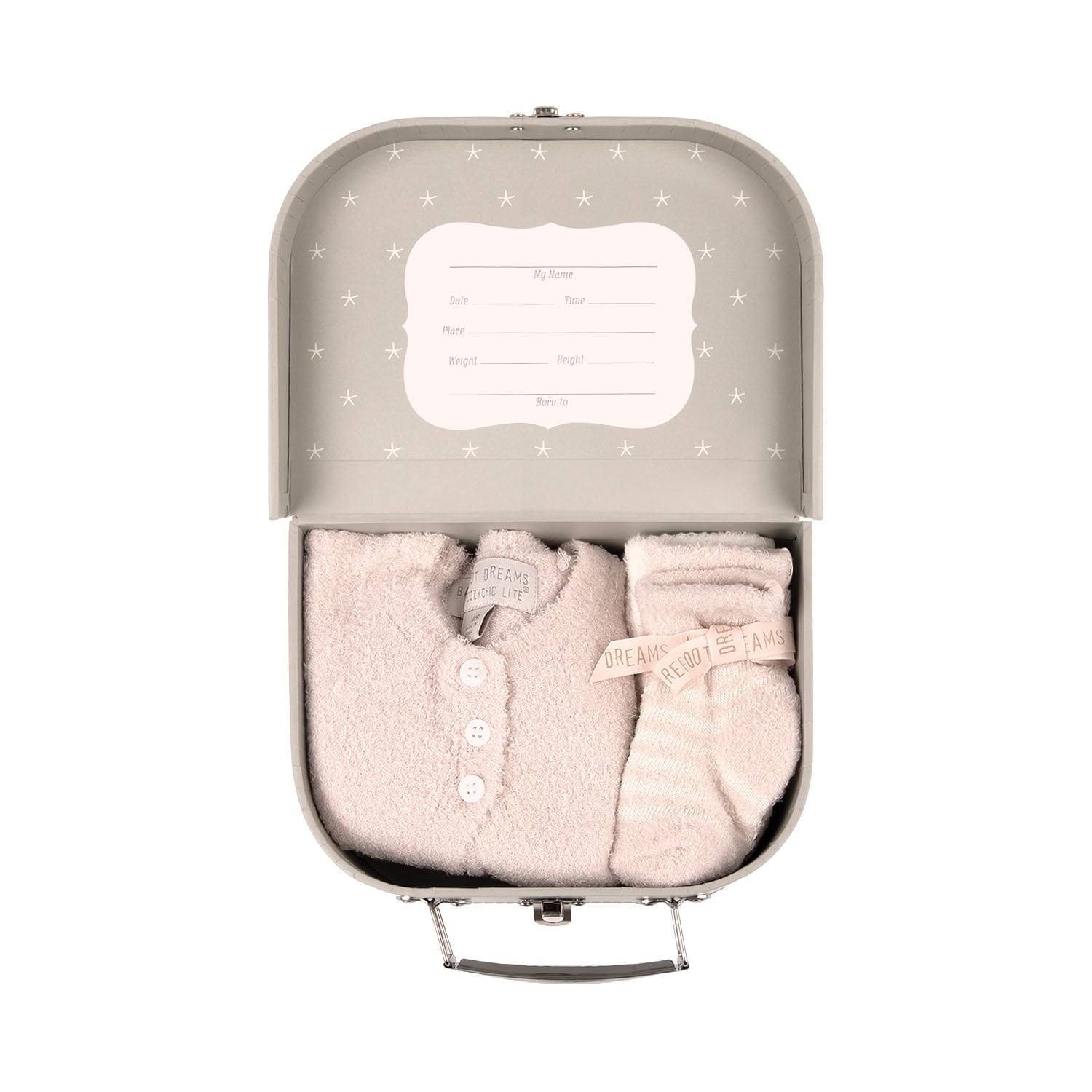 Barefoot Dreams CozyChic Lite Girls Heirloom Newborn Set