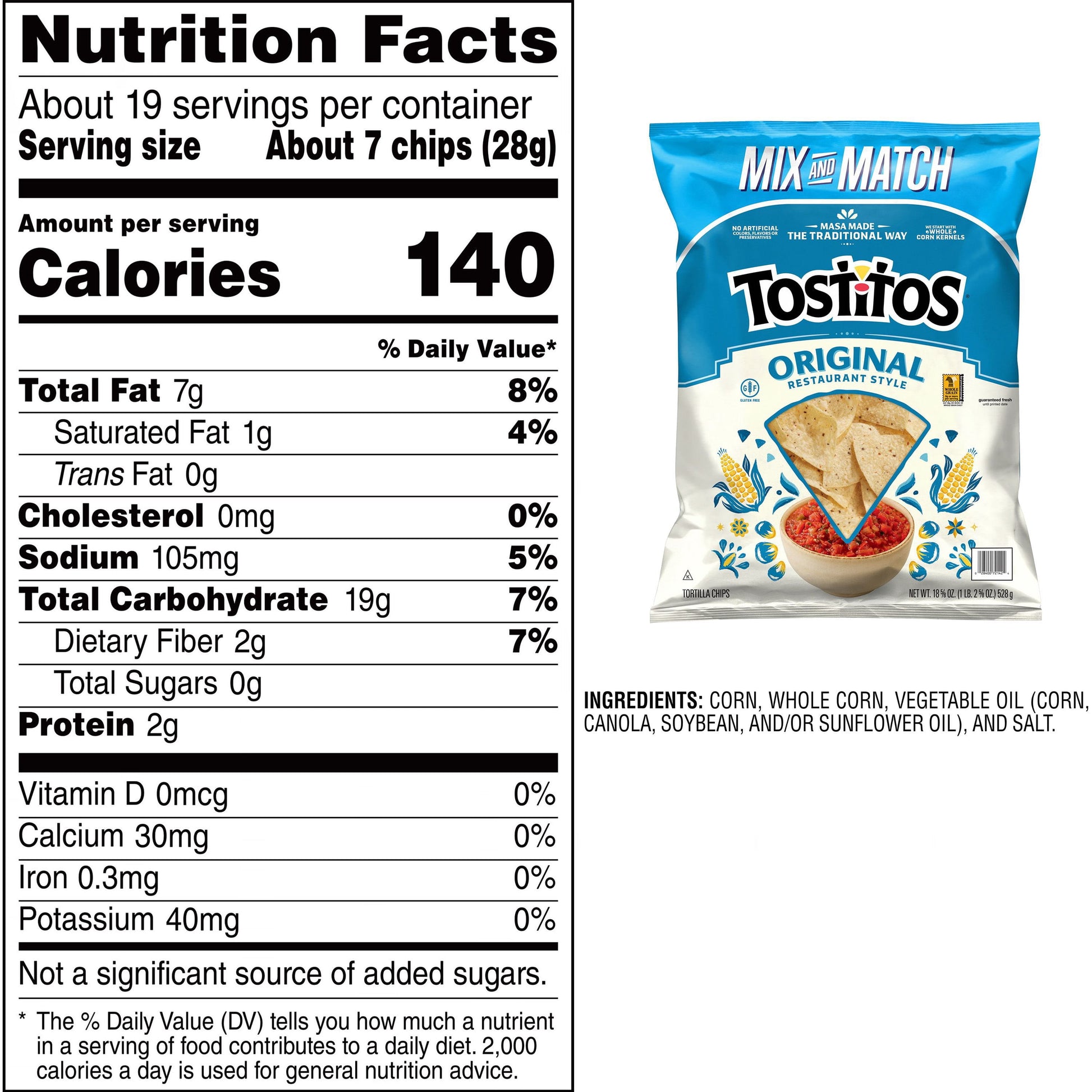 Tostitos Restaurant Style Tortilla Chips, 18.63 oz.