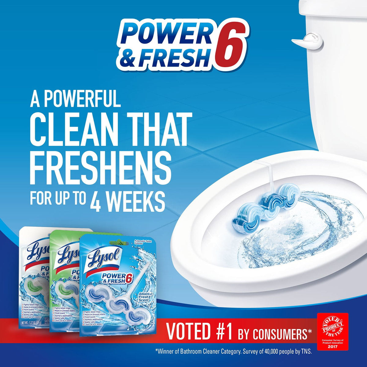 Lysol Advanced Toilet Bowl Gel Cleaner 32 fl. oz., 4 pk.