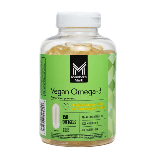 Member's Mark Vegan Omega-3 Softgels, 150 ct.