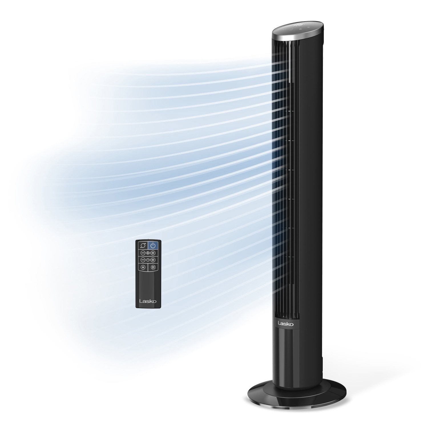 Lasko 42” Oscillating 12-Speed DC Tower Fan with Remote