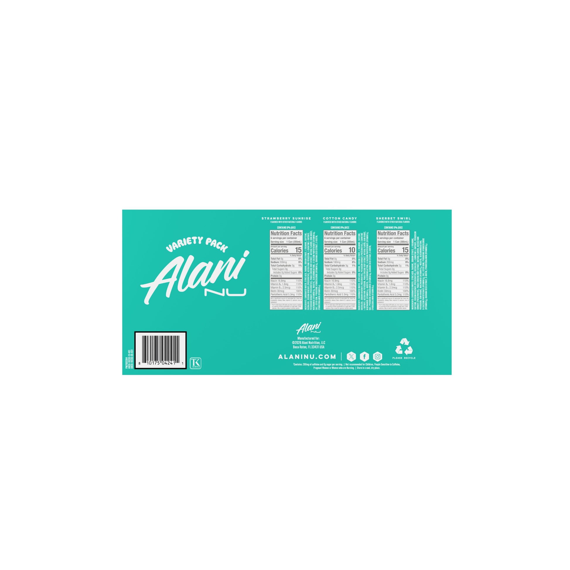 Alani Nu Energy Drink Variety Pack, 12 fl. oz., 18 pk.