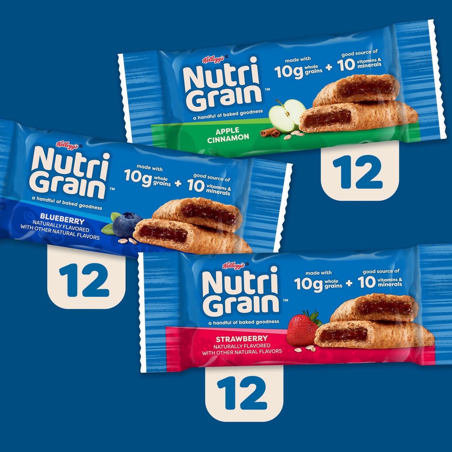 Nutri-Grain Breakfast Bars Variety Pack, 1.3 oz., 36 pk.
