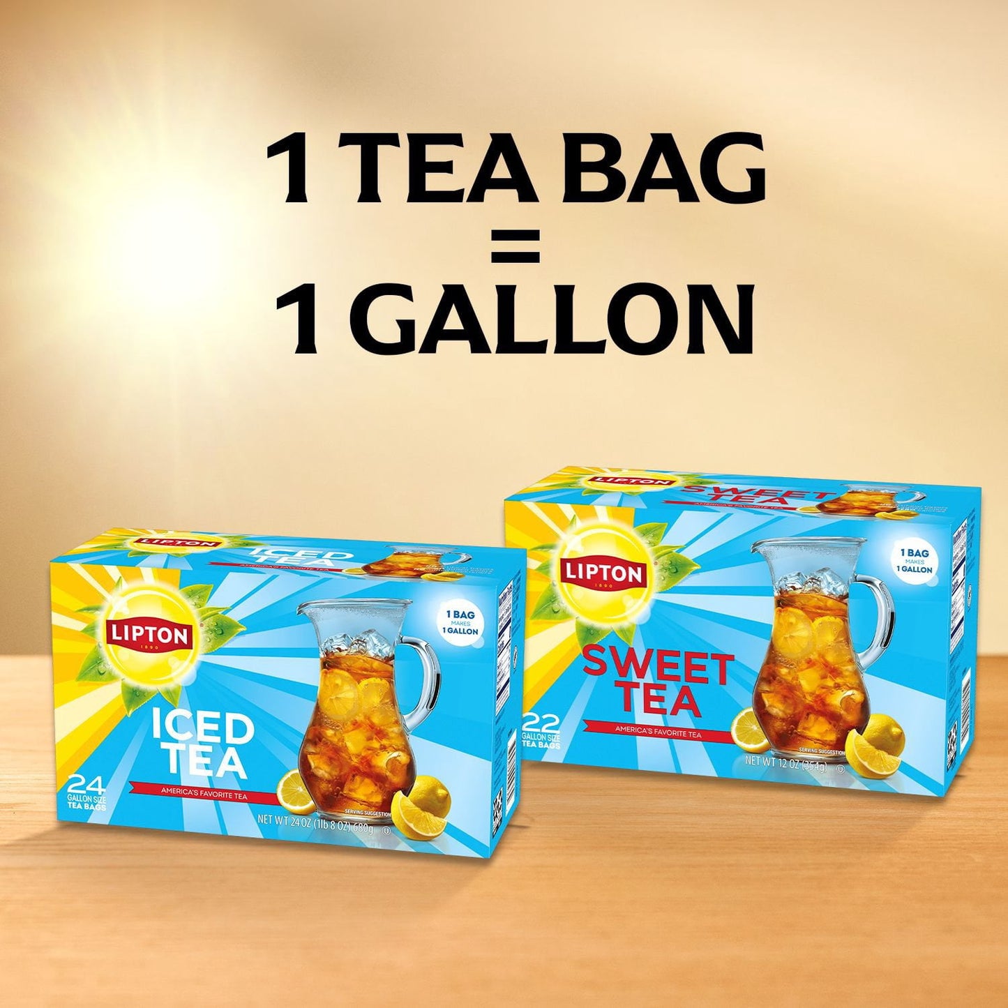 Lipton Iced Tea, Gallon Size Tea Bags, 48 ct.