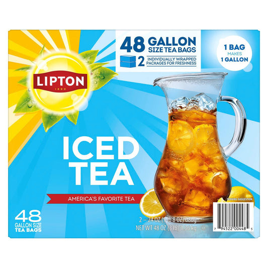 Lipton Iced Tea, Gallon Size Tea Bags, 48 ct.