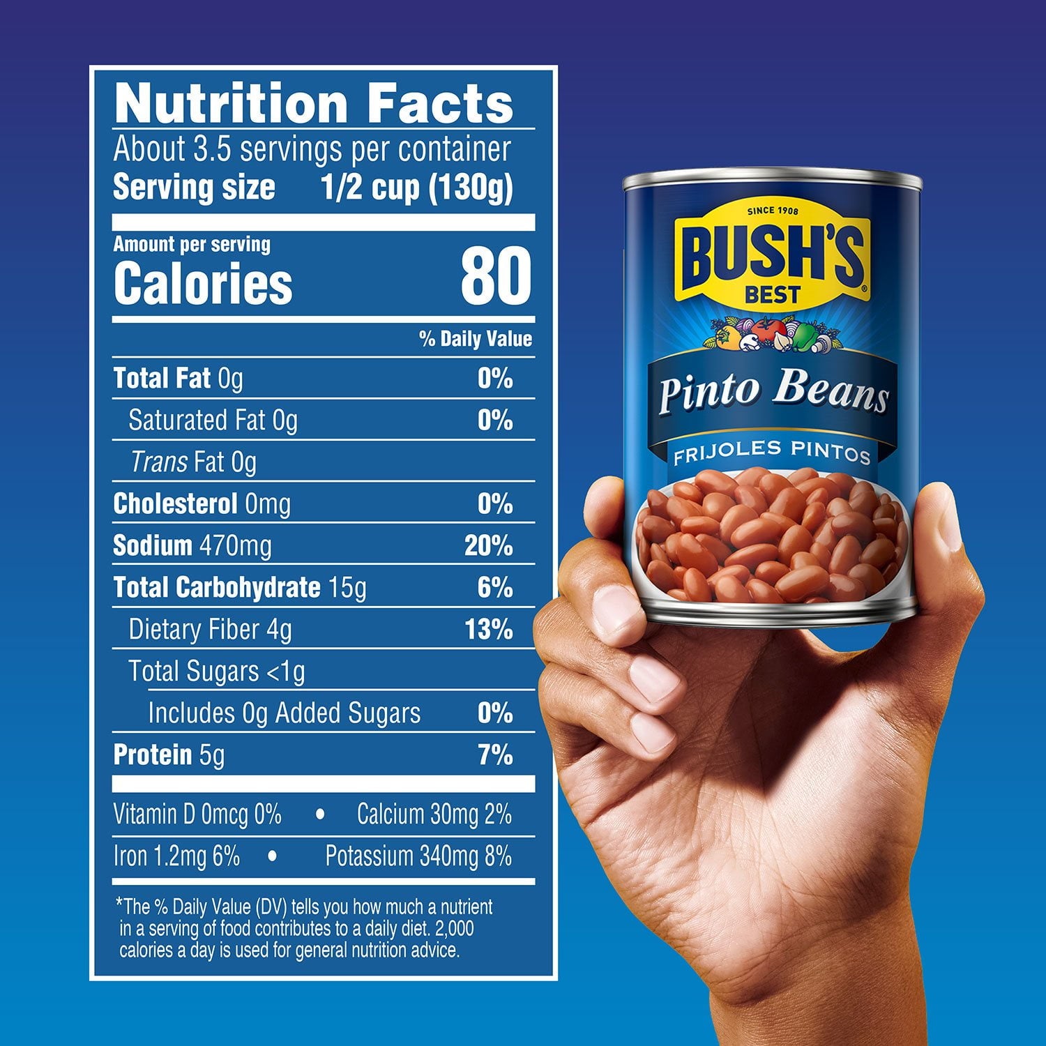 Bush's Pinto Beans 16 oz., 6 pk.