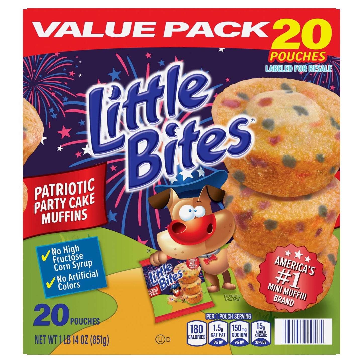 Entenmann's Little Bites Party Cake Muffins, 1.5 oz., 20 pk.