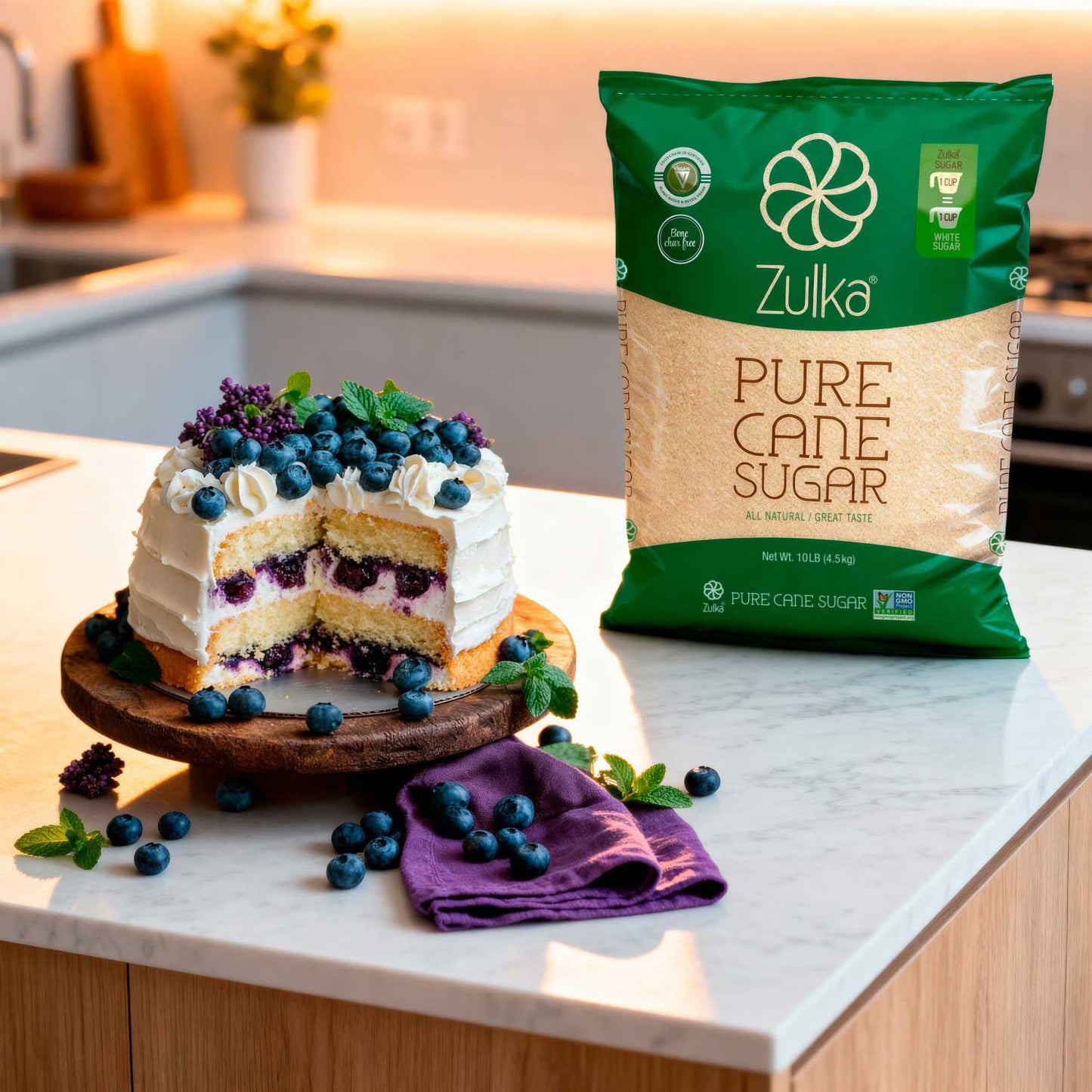 Zulka Pure Cane Sugar 10 lbs.
