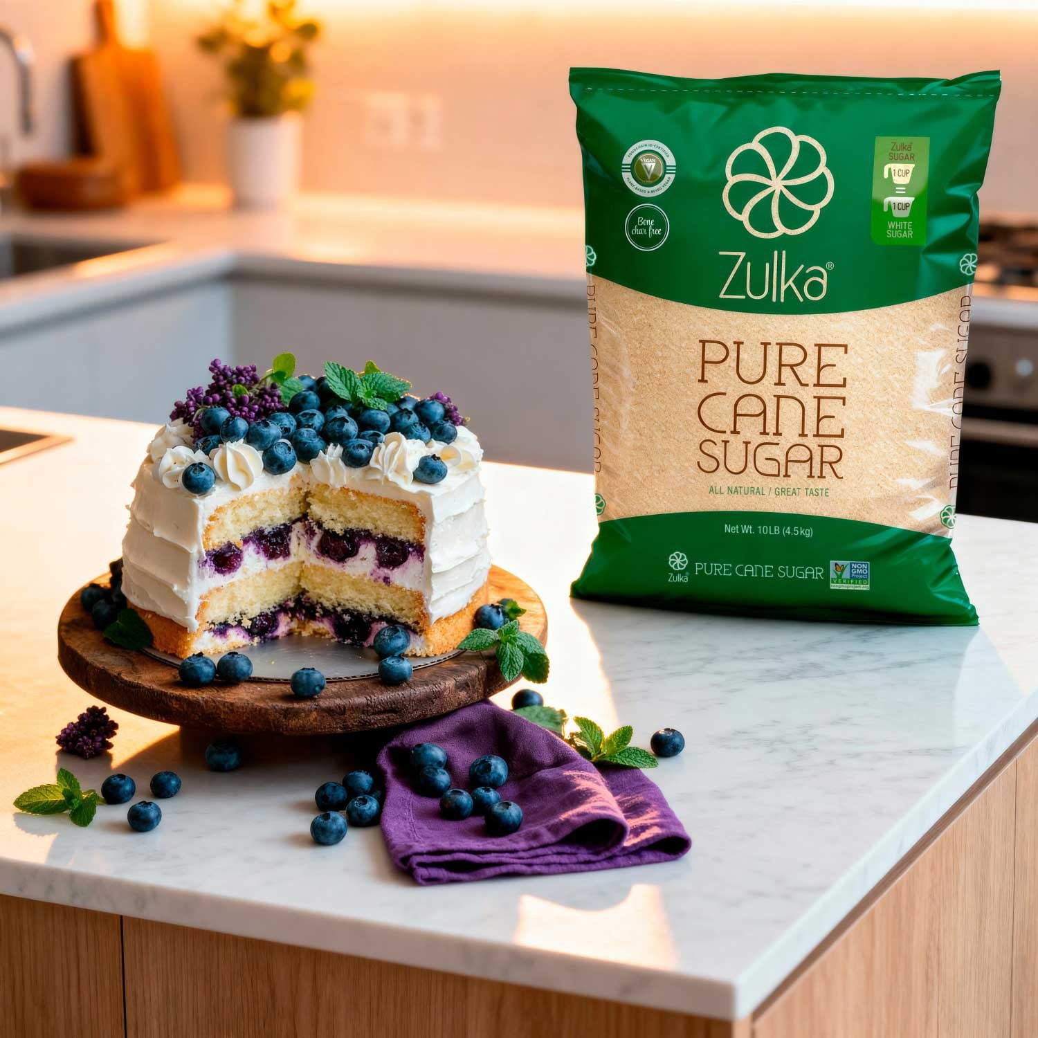 Zulka Pure Cane Sugar 10 lbs.