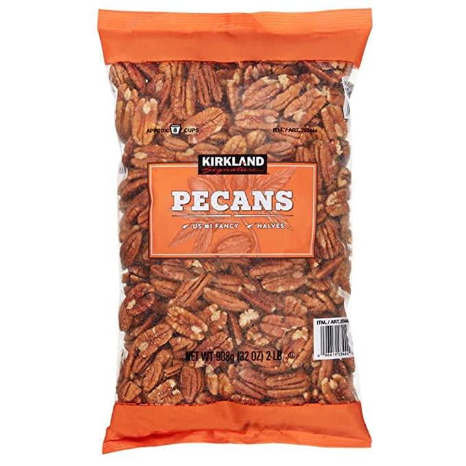 Kirkland Signature Organic Pine Nuts and Pecan Bundle - Includes Kirkland Signature Organic Pine Nuts (1.5 LB) and Pecan Halves (2.0 LB)