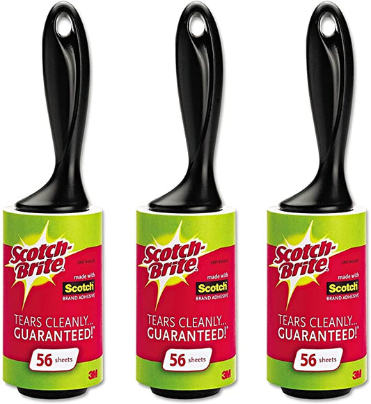 Scotch Brand Lint Rollers 56 Sheets (Pack of 3)