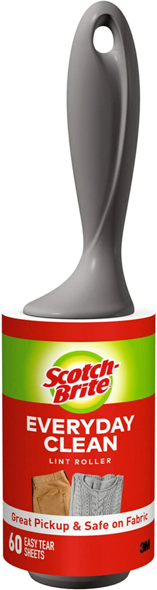 Scotch-Brite Lint Roller, 1 Roller, 60 Sheets