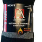 Avalanche Men's Ultimate Thermal Socks 3 Pairs/1 Pack - Black, Size 6-12