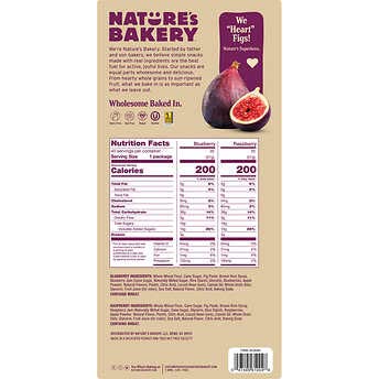 Nature's Bakery Fig Bar (40 Pack/ 5 LBS)