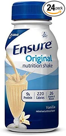 Ensure Nutritional Supplement ( SUPPLEMENT, ENSURE VANILLA, 8OZ BOTTLE ) 24 Each / Case