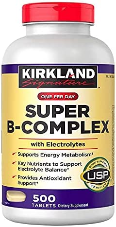 Kirkland Signature Super B-Complex with Electrolytes,500 Tablets